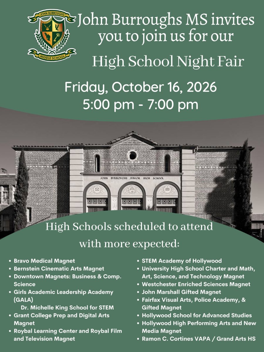 join us for our Annual High School Night Fair